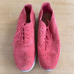 Cole Haan Zero Grand Coral Suede Oxfords